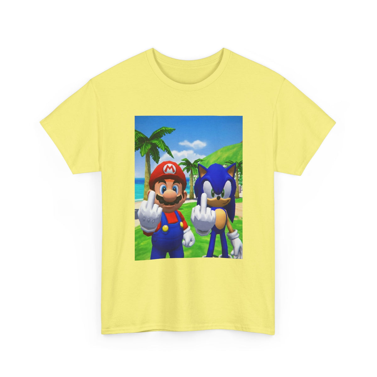 Mario And Sonic Flipping The Bird