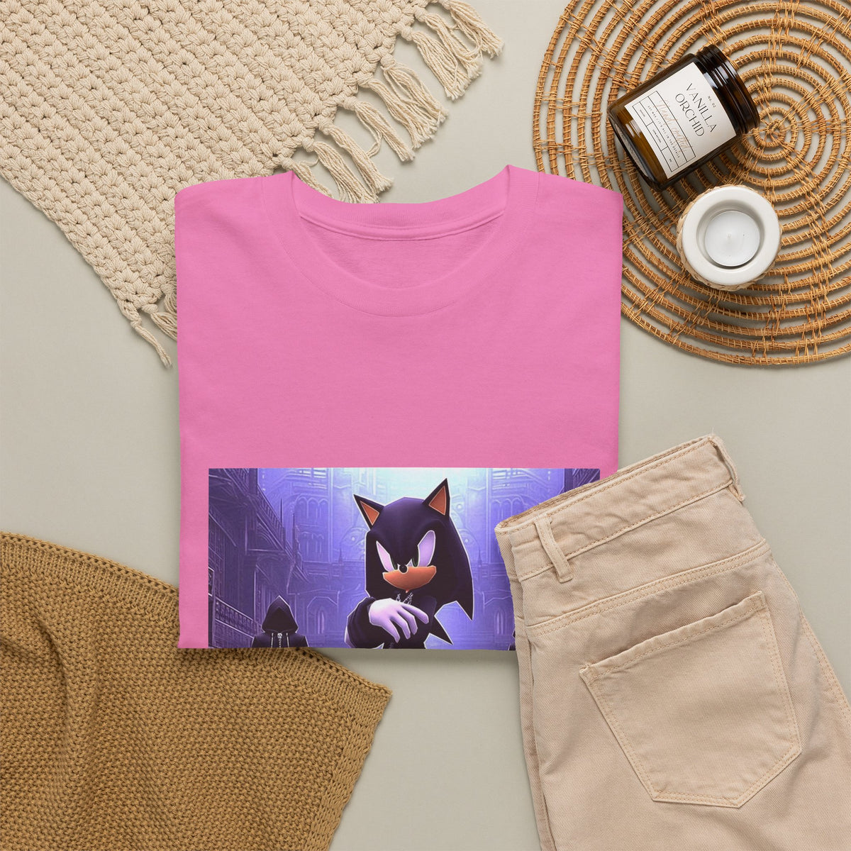 Dripped Abstract Design Tee