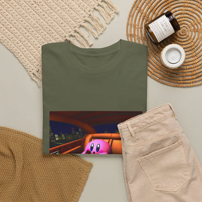 Kirby Sipping Lean In The Car Tee