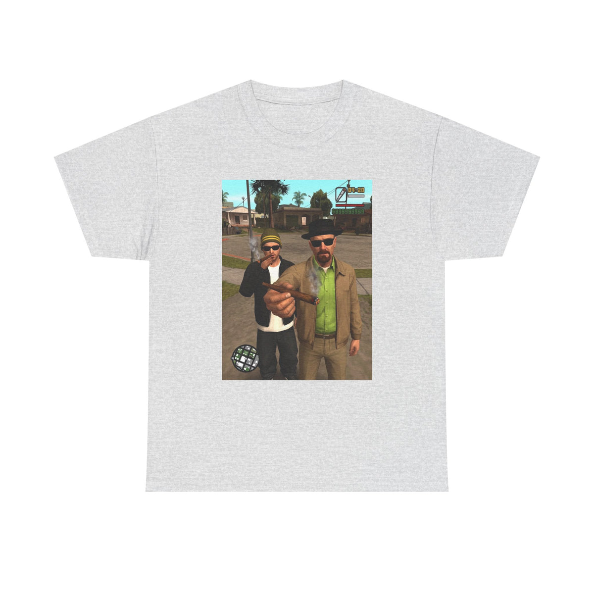 Heisenberg And Jesse Breaking Bad Grand Theft Auto Blunts Tee
