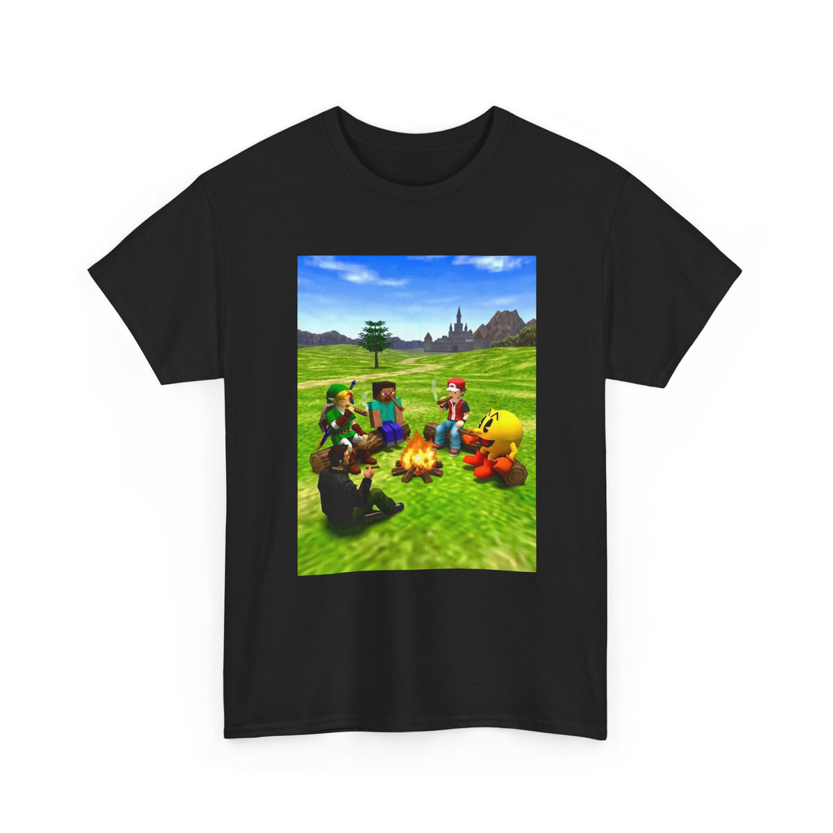 Gaming Legends Smoking Around Campfire