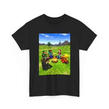 Gaming Legends Smoking Around Campfire