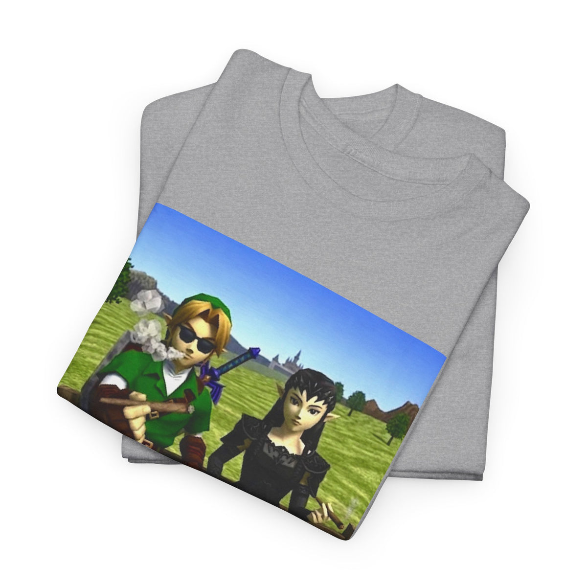 Link And Dark Zelda Smoking Blunts (Design 1)