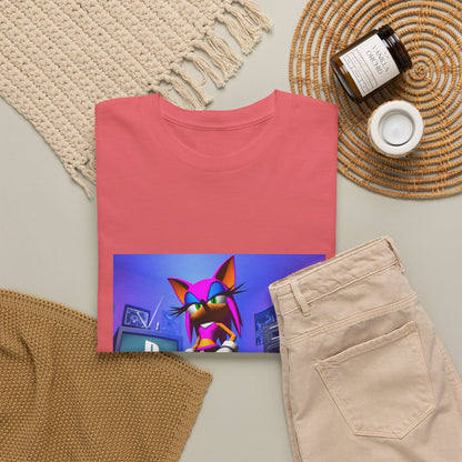 Pink Sonic-Style Character In Y2K Drip