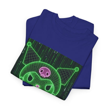 Wireframe Kuromi Flipping Off Tee