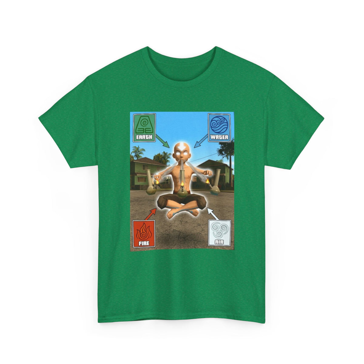 Avatar Meditating With Four Elements Bongs