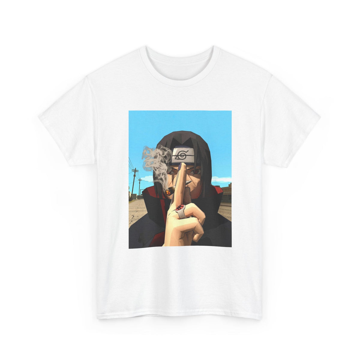 Itachi Uchiha Smoking Cigar Streetwear Tee