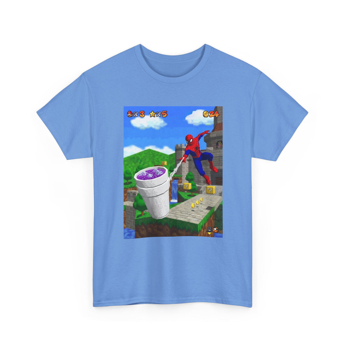 Spidey Swings With Lean In Mario World Tee