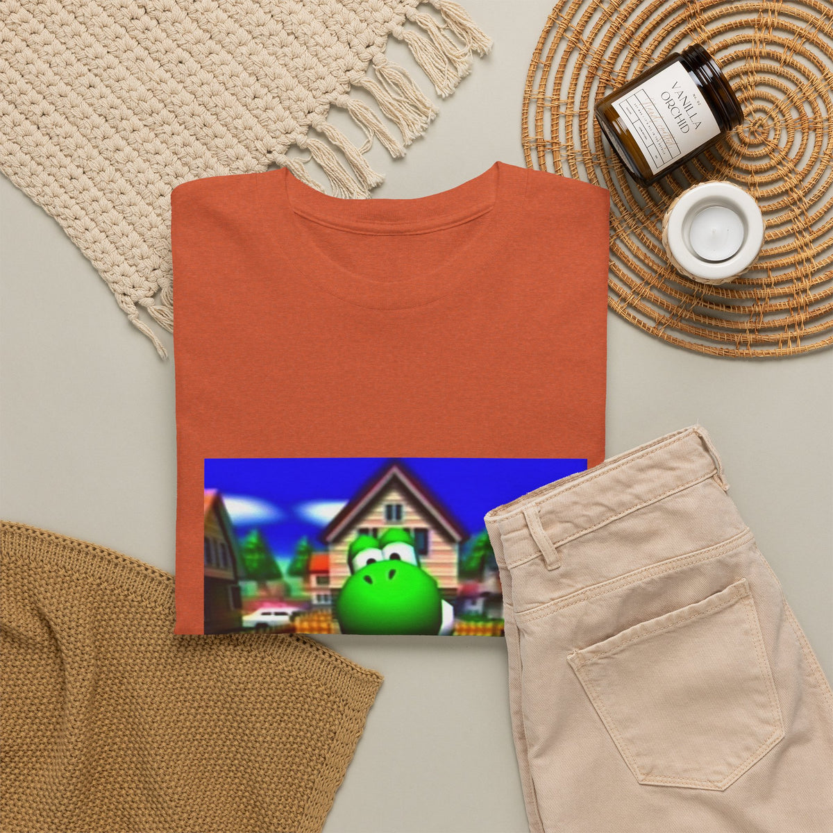 Yoshi Giving The Finger In Neighborhood Tee