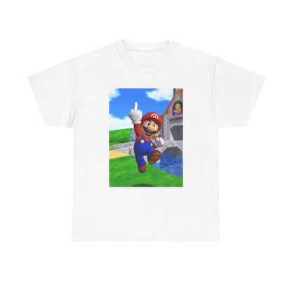 Mario Giving The Middle Finger Tee