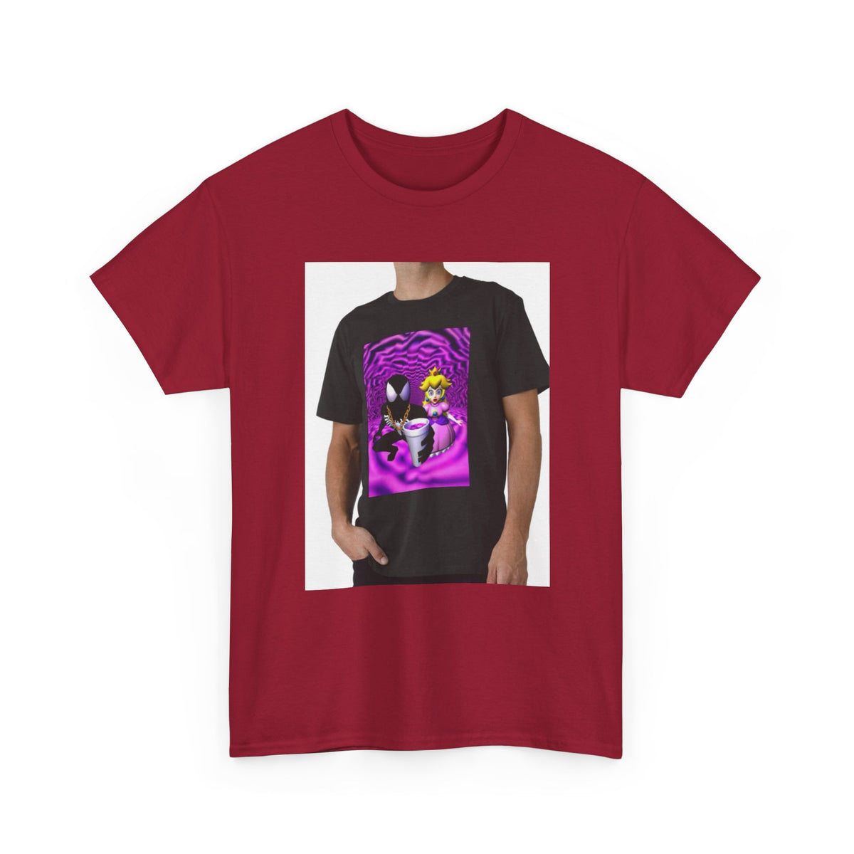 Symbiote And Princess On Purple Swirls