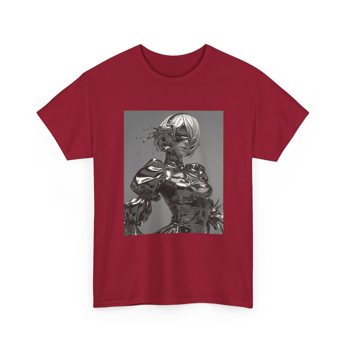 Liquid Chrome Abstract Tee