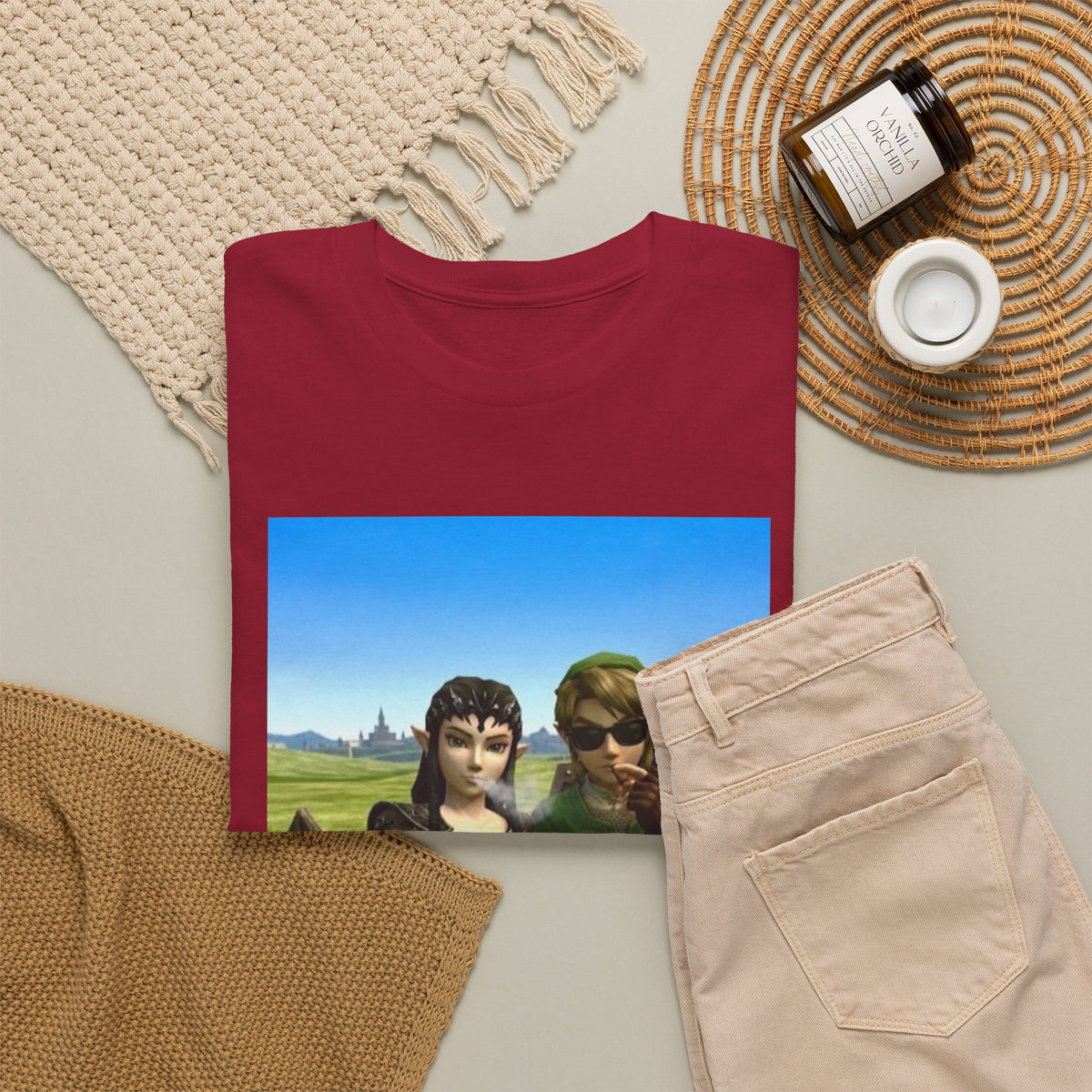Link And Midna Smoking Blunts Tee