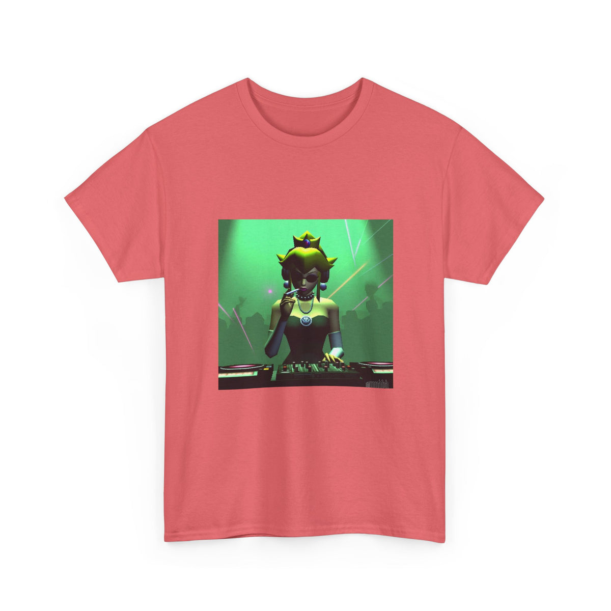 Princess Peach DJing And Smoking Tee