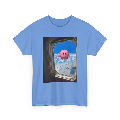 Kirby Flipping Off Airplane Window Tee