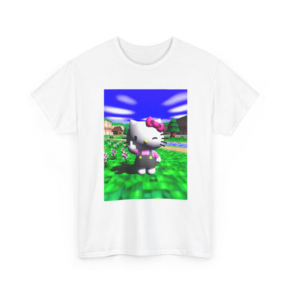 Winking Kitty Flipping The Bird Tee