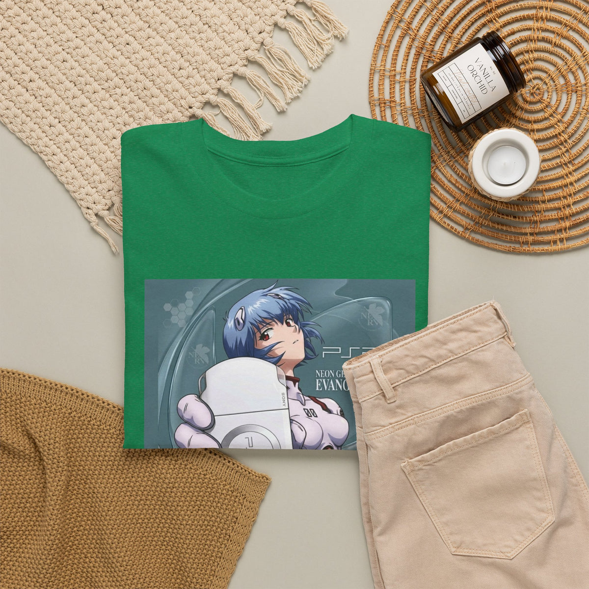 Rei Ayanami Holds PSP Console Tee