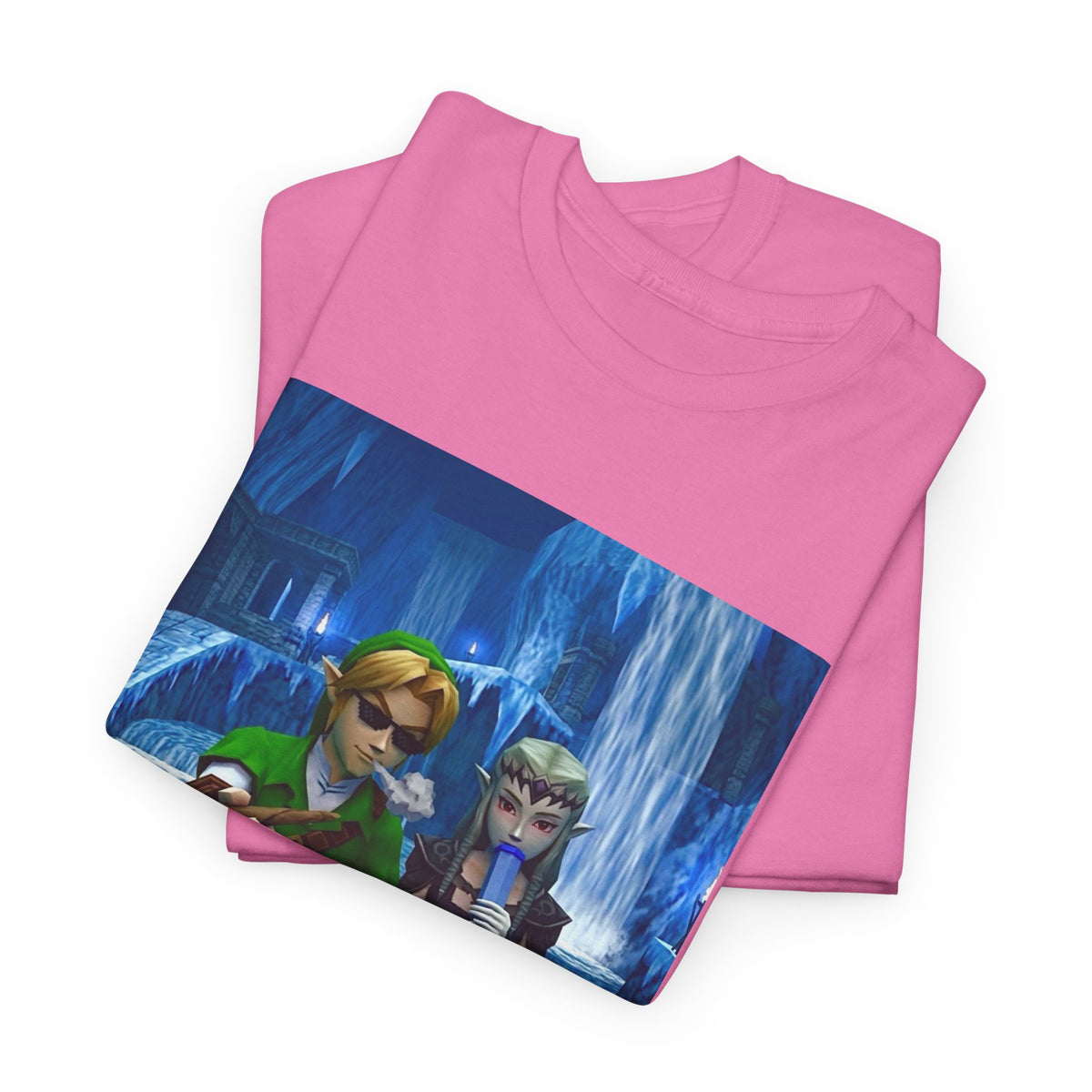 Stoner Link and Zelda Chillin' in Zora's Domain