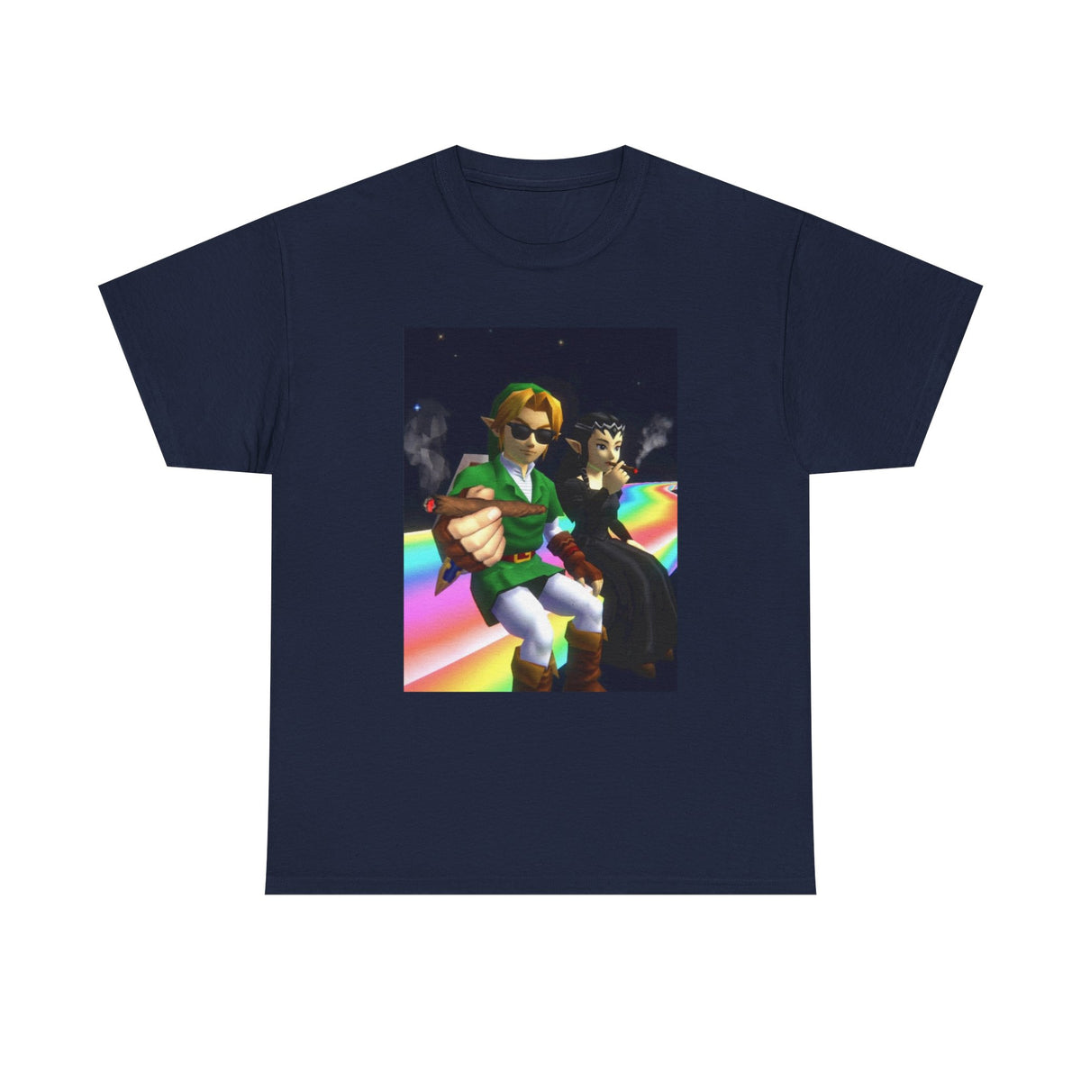 Link And Dark Zelda Smoking Blunts