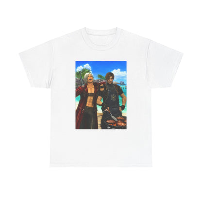 Dante and Leon Grilling Island Burgers Tee