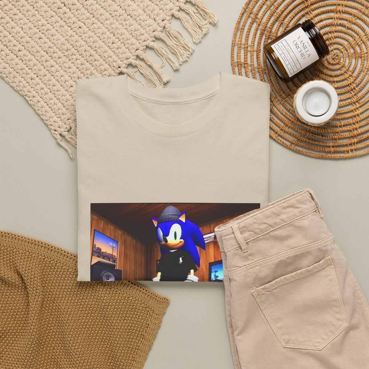 Gamer Sonic Dressed To Chill