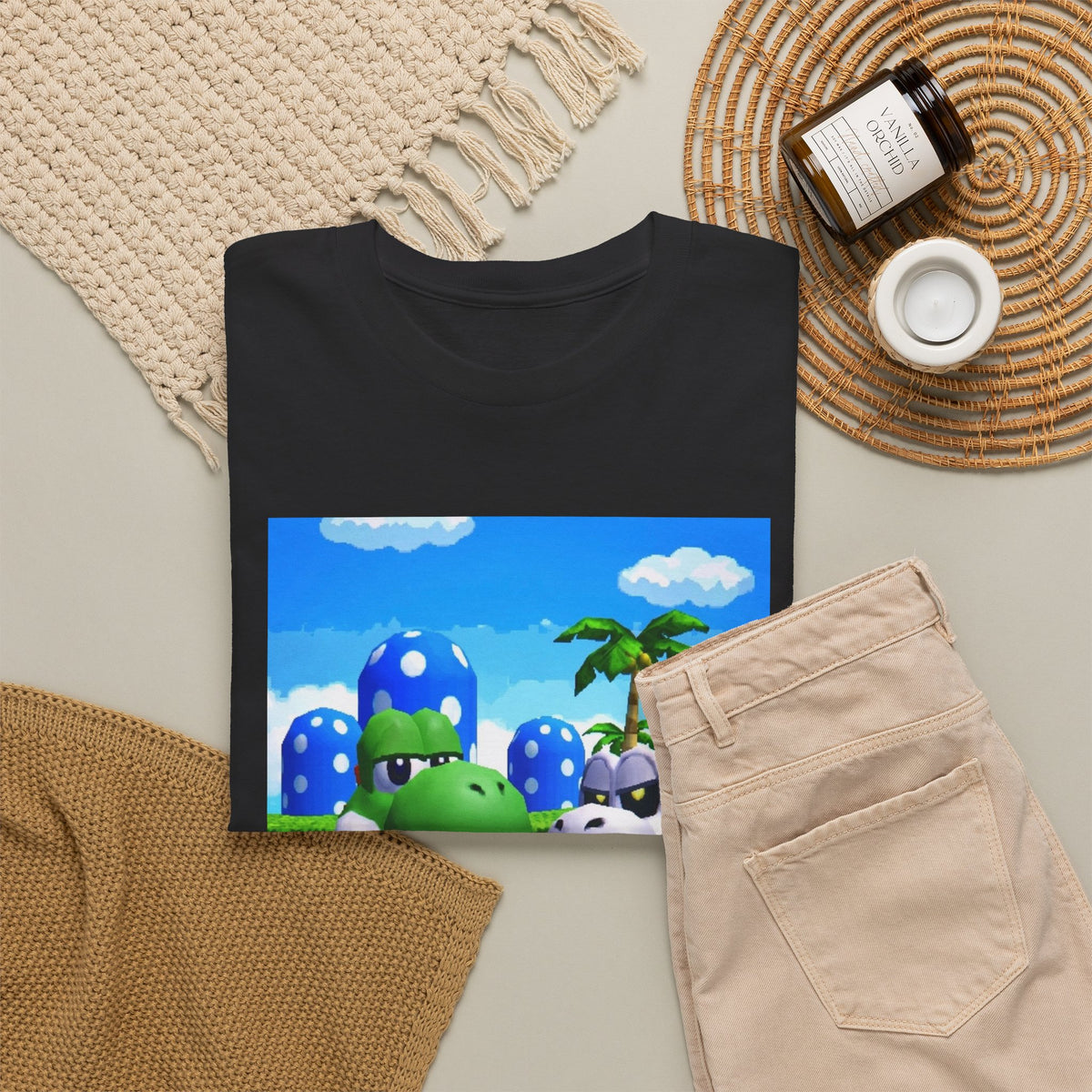 Yoshi And Dry Bones Flipping Off Tee