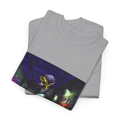 Edgy Link Skater Smoking Alley Tee