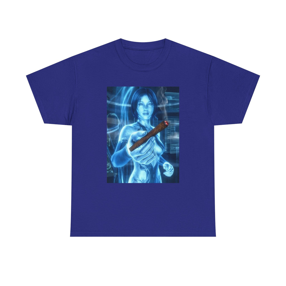 Holographic Babe Passing The Blunt Tee