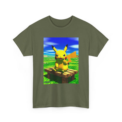 Pikachu Giving The Finger On A Bench