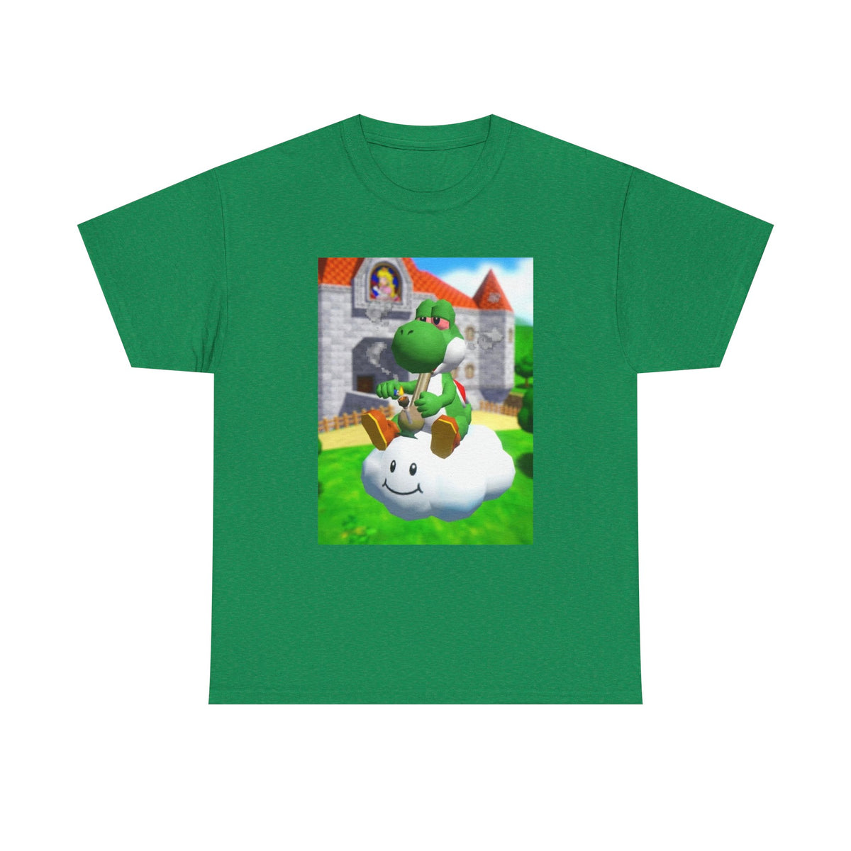 Yoshi Puffing On A Cloud Tee (Design 7)