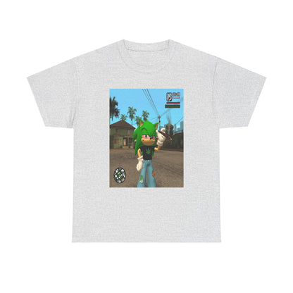 Chill Green Hedgehog Smoking Blunt Tee