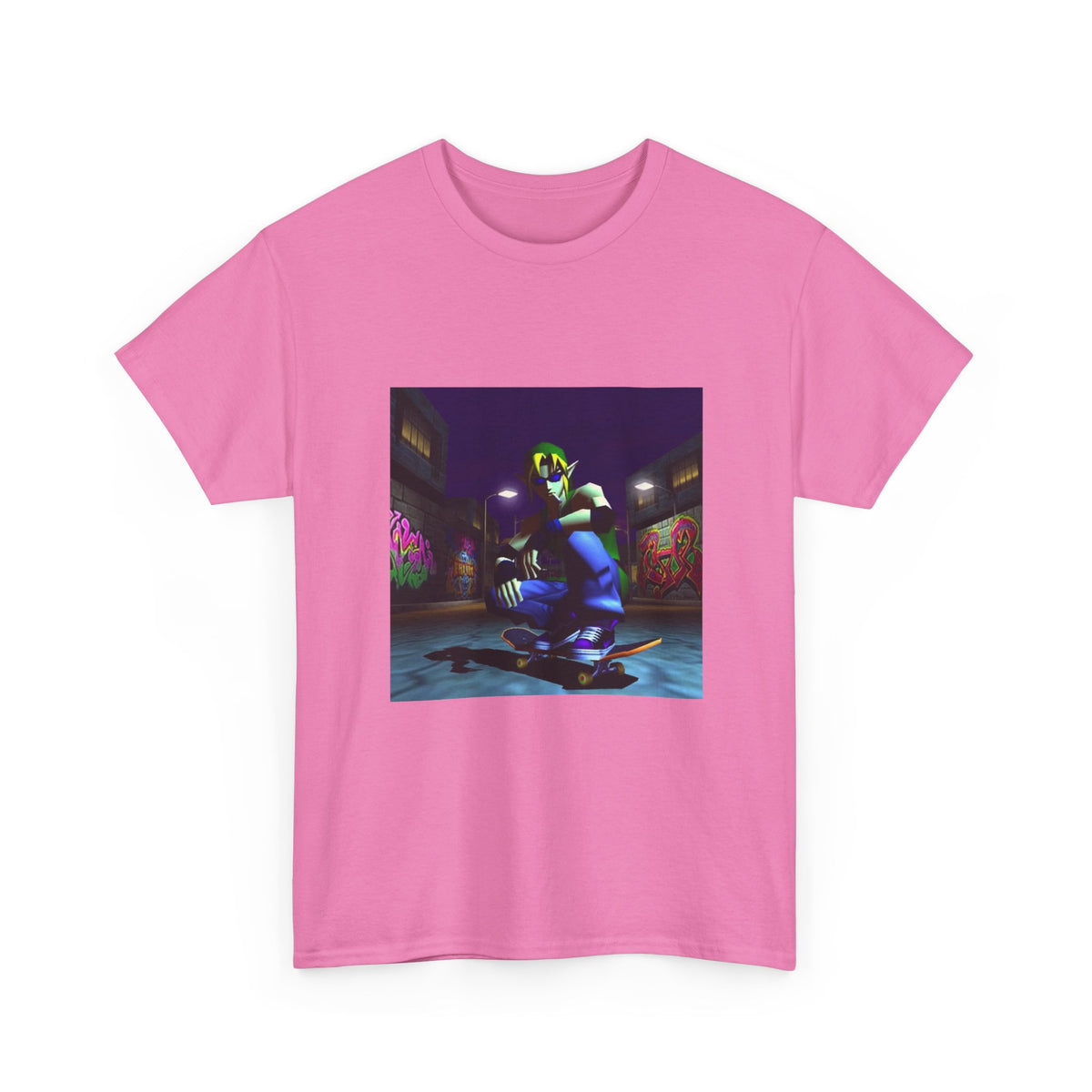 Skater Link Smoking In Neon Alley Tee