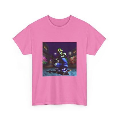 Skater Link Smoking In Neon Alley Tee