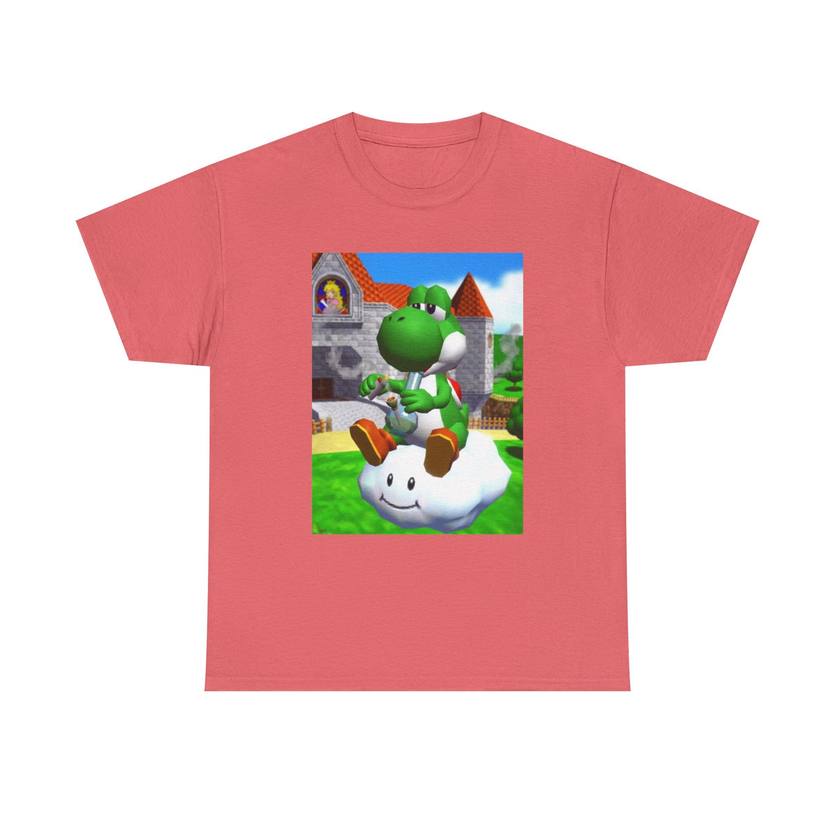 Yoshi Hitting The Bong On Cloud Tee
