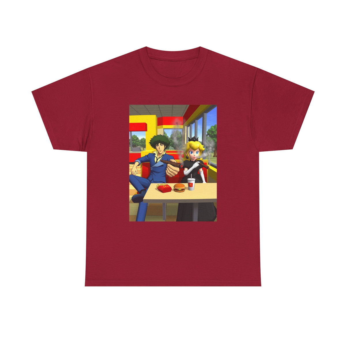 Spike Spiegel And Dark Peach Chilling Tee