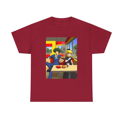 Spike Spiegel And Dark Peach Chilling Tee