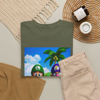 Luigi and Waluigi Flipping The Bird Tee