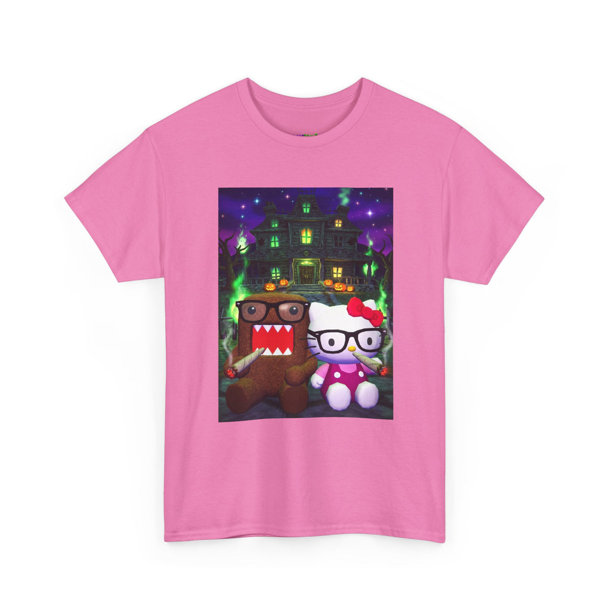 Neon Leaf Whisper Graphic Tee