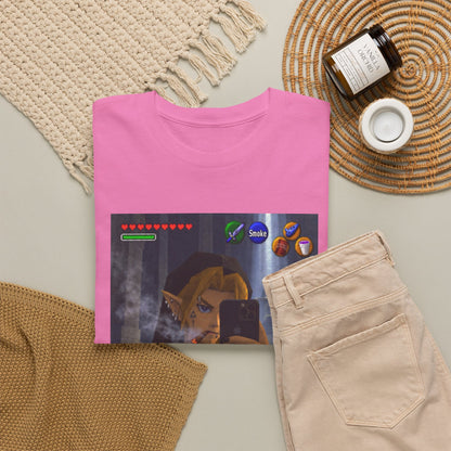 Edgy Link Smoking Selfie Tee