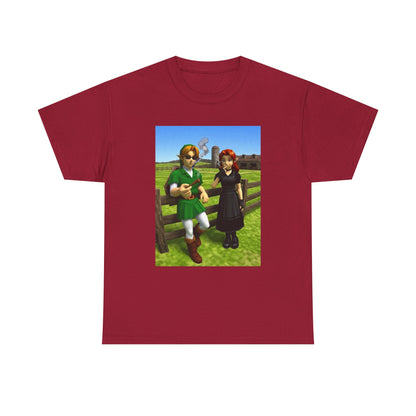 Link And Malon Smoking On The Farm Tee