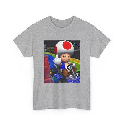 Stoned Toad Driving Kart Flipping Bird