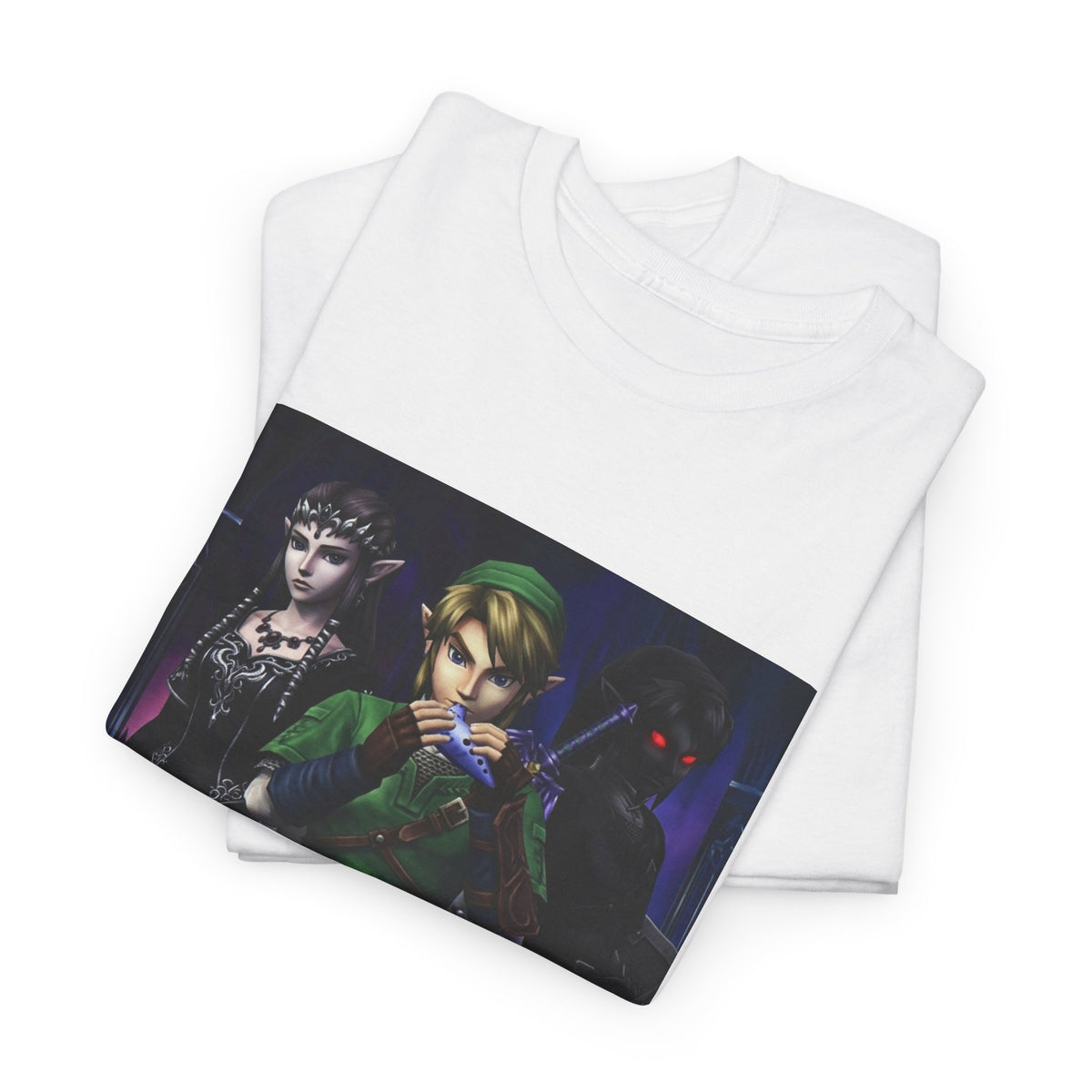 Link Playing Ocarina With Dark Companions Tee