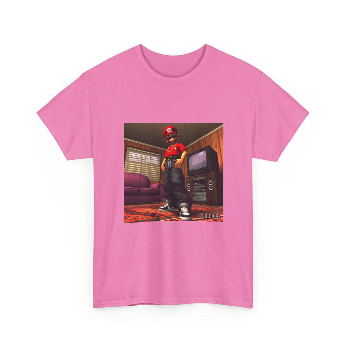Gangster Mario Chillin' In The Crib Tee