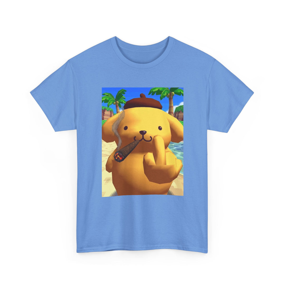 Pompompurin Smoking Blunt & Flipping Off