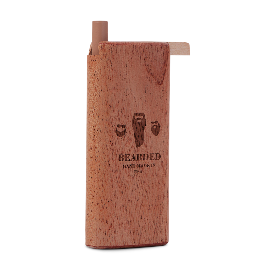 Bearded Distribution Slide-Top Wooden Dugout w/ Metal One-Hitter - USA Made