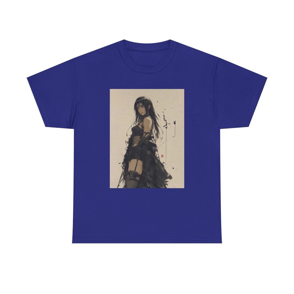 Anime Goth Girl Standing Confidently Tee