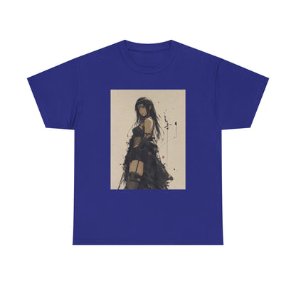 Anime Goth Girl Standing Confidently Tee