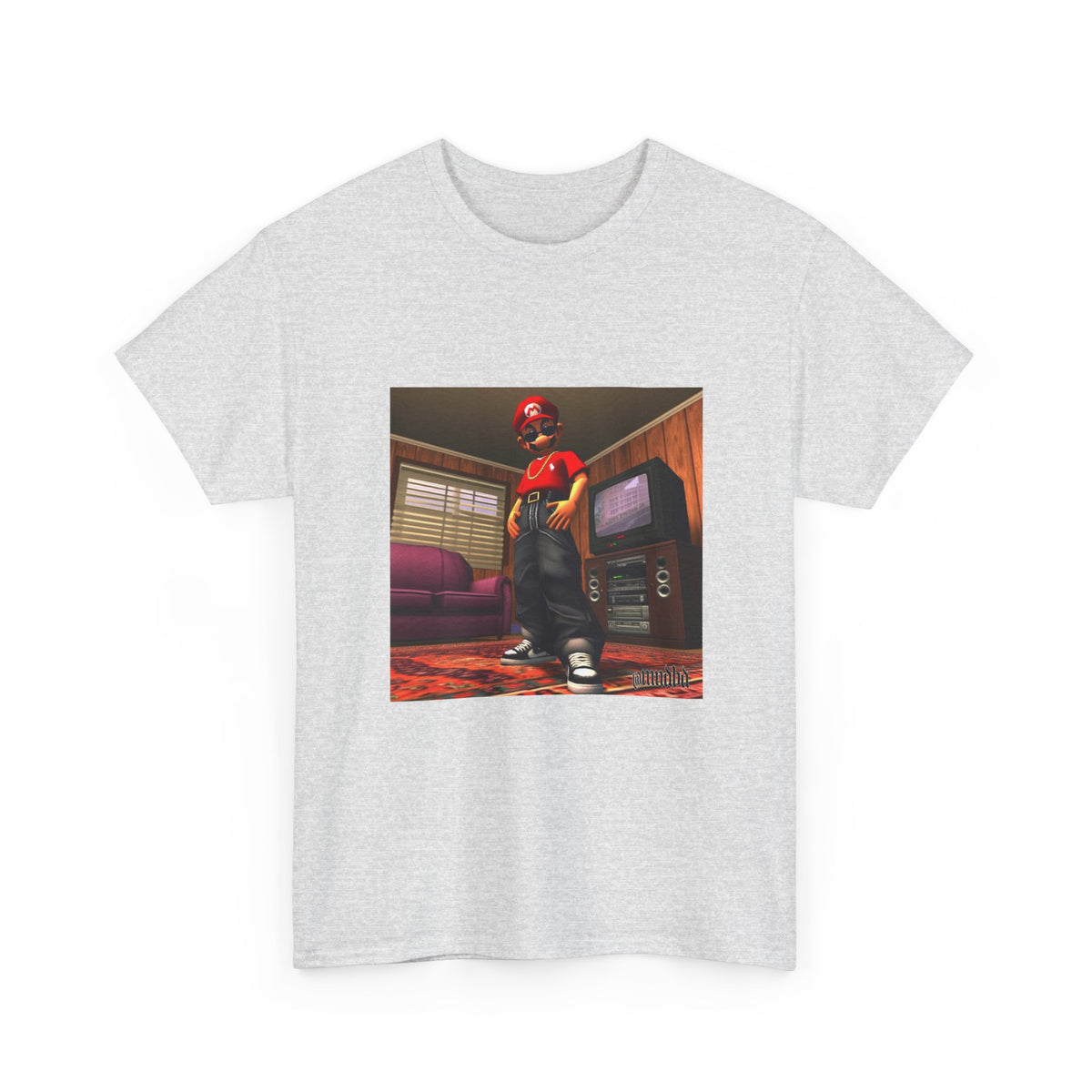 Gangster Mario Chillin' In The Crib Tee