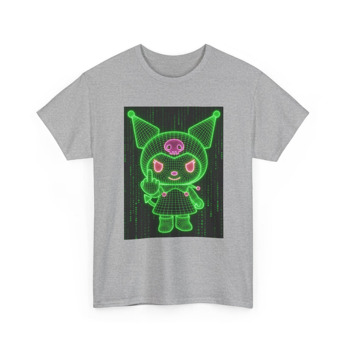 Kuromi Flipping The Bird Matrix Tee