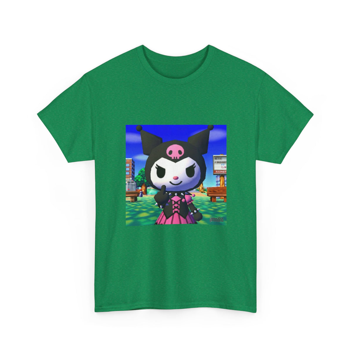 Kuromi Flipping The Bird In Animal Crossing